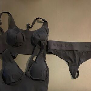 Whoop band workout bra and underwear